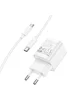 СЗУ Hoco C146A Charm PD20W (1USB-C) + кабель Type-C to Type-C White