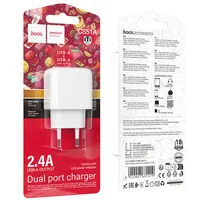 СЗУ Hoco CS51A Surplus (2USB-A) White