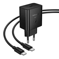 СЗУ Hoco N77 Star PD45W (1USB-C) + кабель Type-C to Type-C Black