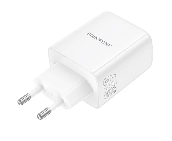СЗУ Borofone BN32 Cargador PD65W (1USB-A/2C) White