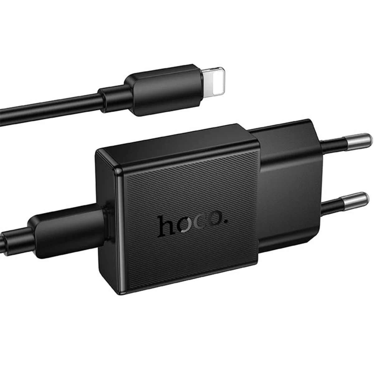 СЗУ Hoco N72 Speed ultra-thin PD20W (1USB-C) + кабель Type-C to Lightning Black