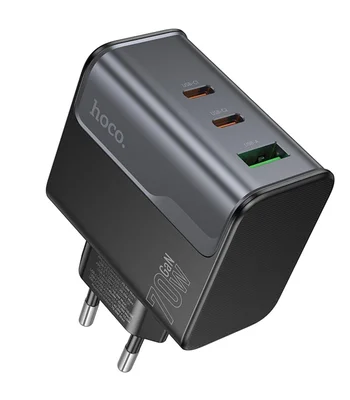 СЗУ Hoco CS75A Star Speed PD70W+QC3.0 (1USB-A/2C) Midnight black СЗУ Hoco CS75A Star Speed PD70W+QC3.0 (1USB-A/2C) Midnight black