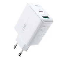 СЗУ Acefast A5 PD32W GaN (USB-C+USB-A) White