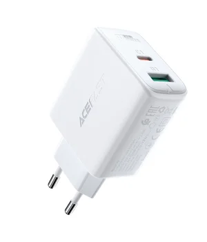 СЗУ Acefast A5 PD32W GaN (USB-C+USB-A) White