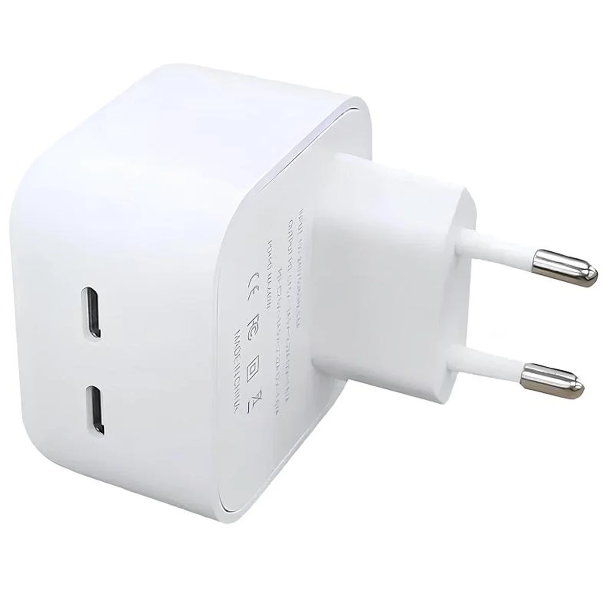СЗУ 35W Dual Mini Power Adapter for Apple (2USB-C) (AA) (box) White