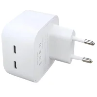 СЗУ 35W Dual Mini Power Adapter for Apple (2USB-C) (AA) (box) White