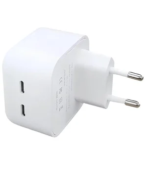 СЗУ 35W Dual Mini Power Adapter for Apple (2USB-C) (AA) (box) White
