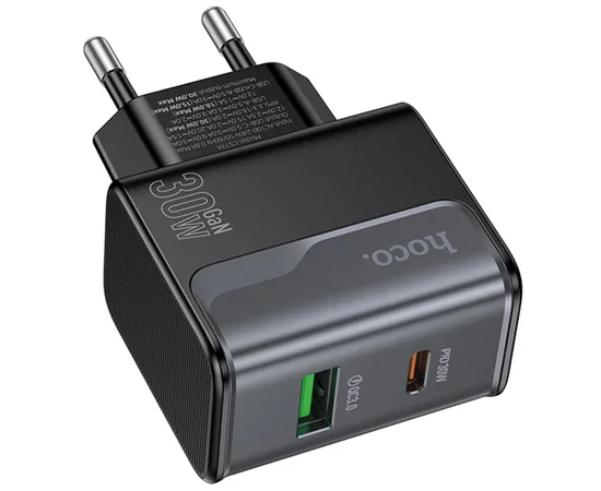 СЗУ Hoco CS73A Star Speed PD30W+QC3.0 (1USB-A/1C) Midnight Black