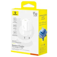 СЗУ Baseus PicoGo GaN Fast Charger 45W (1USB-C) (P10176800) Moon White