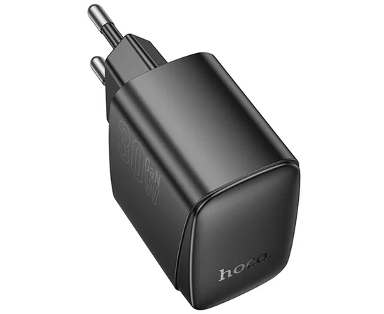 СЗУ Hoco CS61A Bright PD30W+QC3.0 (1USB-A/1C) Black