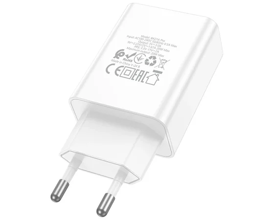 СЗУ Borofone BA21A Pro Long journey PD20W (1USB-C) White