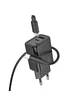 СЗУ Hoco N63 Gentle PD30W+QC3.0 (1USB-A/1C) + кабель Type-C to Lightning Black