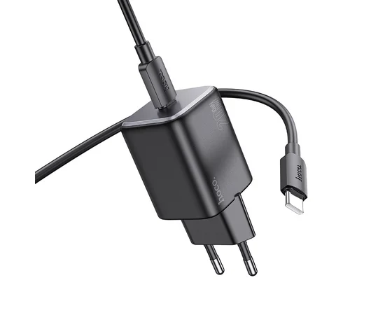 СЗУ Hoco N40 Mighty 1C PD20W + Type to Type-C Black