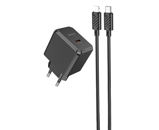 СЗУ HOCO CS13A Ocean PD20W (1USB-C) + Type-C to Lightning Black