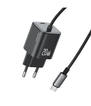 СЗУ Usams US-CC261 GaN JC Ser. 20W (2USB-C) + кабель