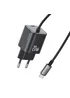 СЗУ Usams US-CC261 GaN JC Ser. 20W (2USB-C) + кабель Type-C to Type-C Black