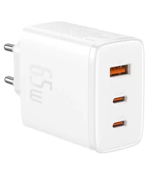 СЗУ Baseus Cube Pro Fast Charger PD65W (1USB-A/2C) (P10111404) Moon White
