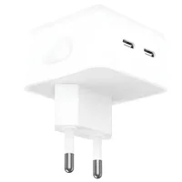 СЗУ 35W Dual Mini Power Adapter for Apple (2USB-C) (AA) (box) White