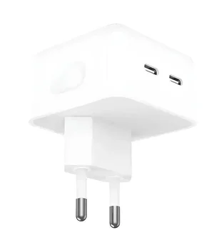 СЗУ 35W Dual Mini Power Adapter for Apple (2USB-C) (AA) (box) White