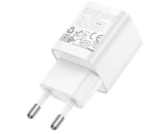 СЗУ Hoco C146A Charm PD20W (1USB-C) White
