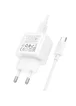 СЗУ Hoco CS52A Surplus QC3.0 (1USB-A) + кабель USB to Type-C White