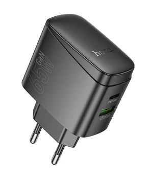 СЗУ Hoco CS63A Bright PD65W (1USB-A/1C) Black