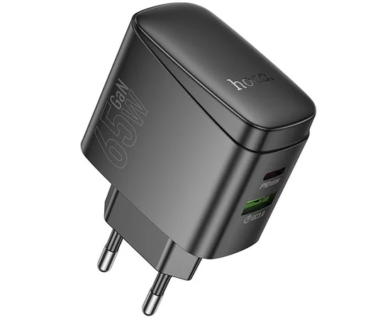 СЗУ Hoco CS63A Bright PD65W (1USB-A/1C) Black