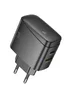 СЗУ Hoco CS63A Bright PD65W (1USB-A/1C) Black