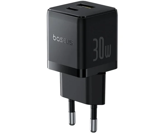 СЗУ Baseus Palm Fast Charger 30W (1USB-A/1C) (P1011160A) Cluster Black