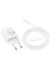 СЗУ Hoco N62 Gentle PD30W (1USB-C) + кабель Type-C to Lightning White