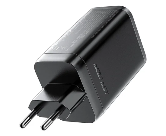 СЗУ Acefast A111 GaN With Retractable Cable Type-C PD67W (1USB-A/1C) Black