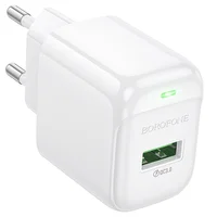 СЗУ Borofone BAS42A Potential QC3.0 (1USB-A) White