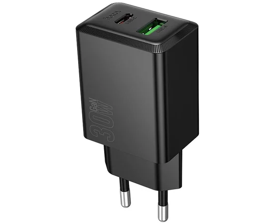 СЗУ Hoco N71 Nuevo PD30W+QC3.0 (1USB-A/1C) Black