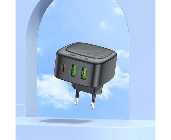 СЗУ Borofone BAS23A Lucky PD30W (1C2A) Black