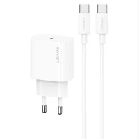 СЗУ Usams US-OYXLTZ01 CC226 PD20W + SJ711 60W Type-C to Type-C Yi Series White