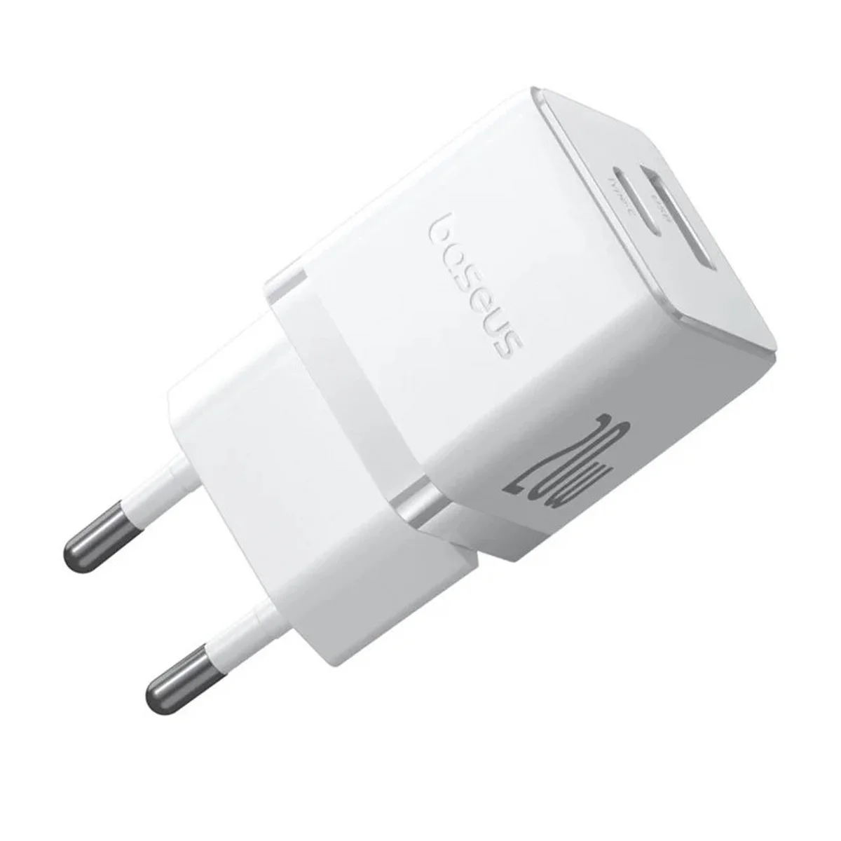 СЗУ Baseus Palm Fast Charger 20W (1USB-A/1C) + кабель Type-C to Type-C (P10111608) Moon White