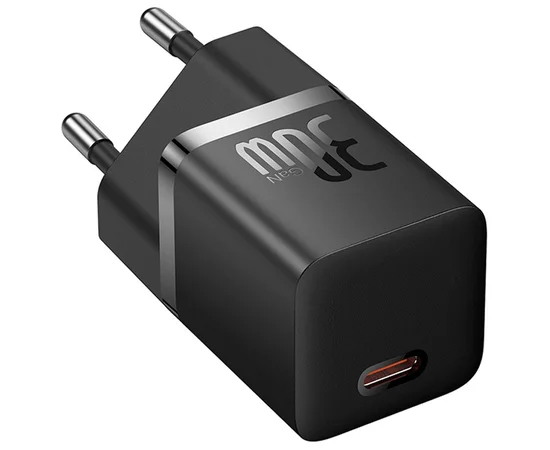 СЗУ Baseus GaN5 Fast Charger (mini) 30W (1USB-C) + кабель Type-C to Type-C (P10110902) Cluster Black