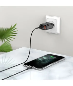 СЗУ Hoco C86A Balance 2.4A (2USB-A) + кабель USB to MicroUSB Черный