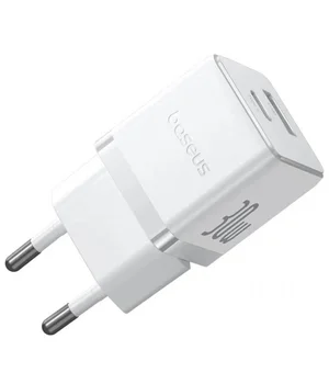 СЗУ Baseus Palm Fast Charger 30W (1USB-A/1C) (P1011160A) Moon White