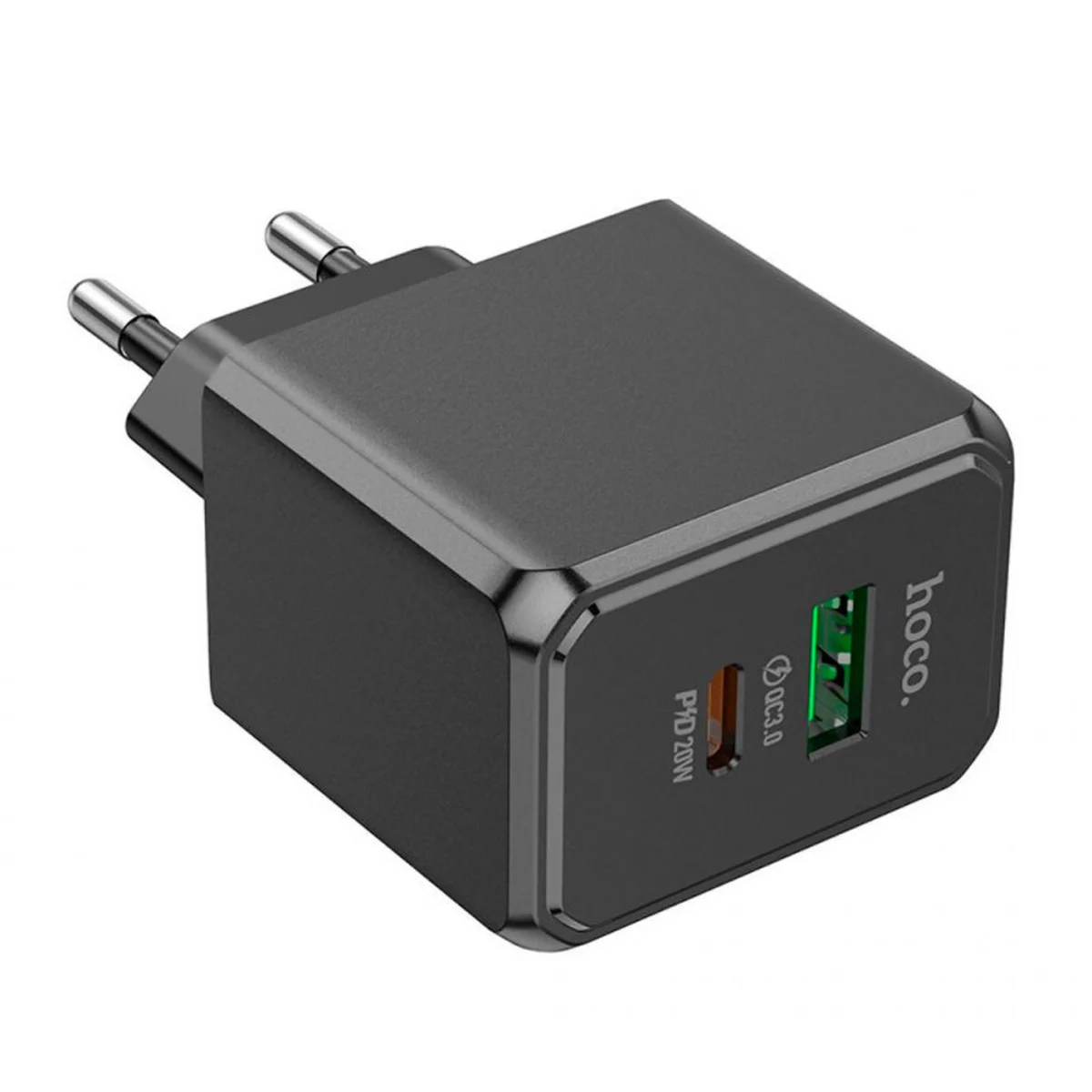 СЗУ Hoco CS14A PD20W+QC3.0 (1USB-A/1C) Black