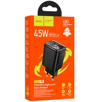 СЗУ Hoco N54 Monsoon PD45W (1USB-C) Black