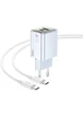 СЗУ Hoco N46 Glorious PD20W+QC3.0 (1USB-A/1C) + Type-C to Type-C Blue