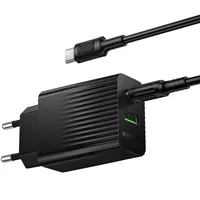 СЗУ Borofone BAS76A Source PD30W+QC3.0 (1USB-A/1C) + кабель Type-C to Type-C Black