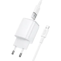 СЗУ Borofone BAS81A Star 10.5W (2USB-A) + кабель USB to Lightning White