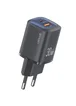 СЗУ Usams US-CC254 GaN HC Ser. 30W (1USB-A/1C) Black