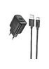 СЗУ Hoco C140A Smart QC3.0 (1USB/3A) + Type-C Black