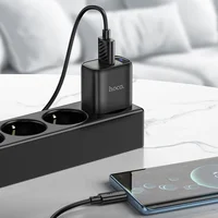 СЗУ Hoco C140A Smart QC3.0 (1USB/3A) + Type-C Black
