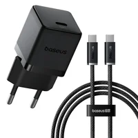 СЗУ Baseus Palm Fast Charger 30W (1USB-C) + кабель Type-C to Type-C (P10111605113-01) Cluster Black