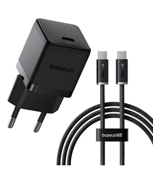 СЗУ Baseus Palm Fast Charger 30W (1USB-C) + кабель Type-C to Type-C (P10111605113-01) Cluster Black