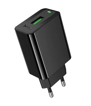 СЗУ Hoco CS92A Leader 18W+QC3.0 (1USB-A) Black